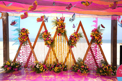 Backdrop and Photo-op — Mehendi decor — St. Regis
